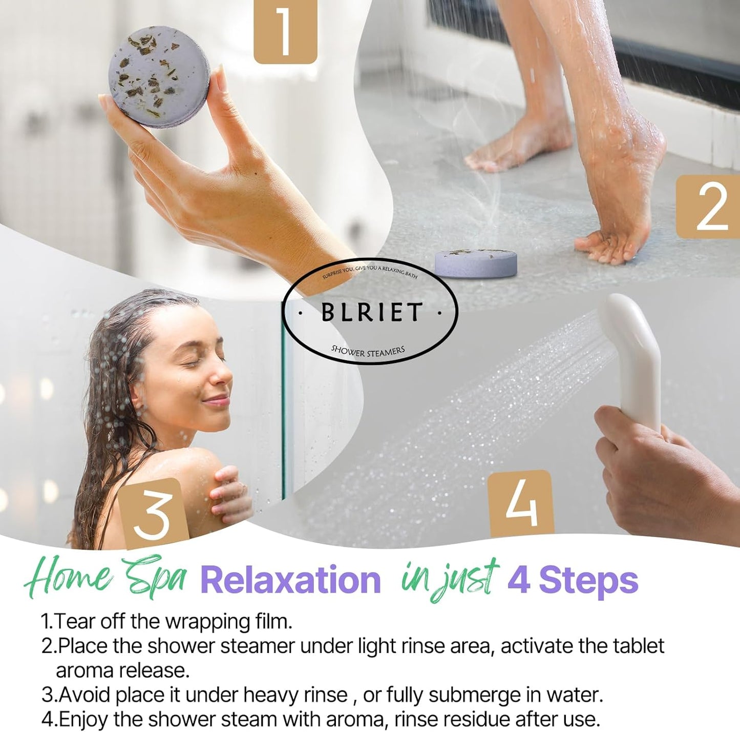 Relaxing Shower Spa Steamers